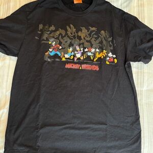 Mickey & Friends Black T-Shirt